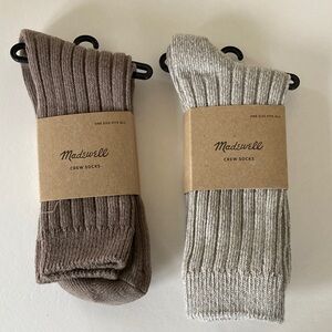 NWT Madewell Cotton  Crew Socks